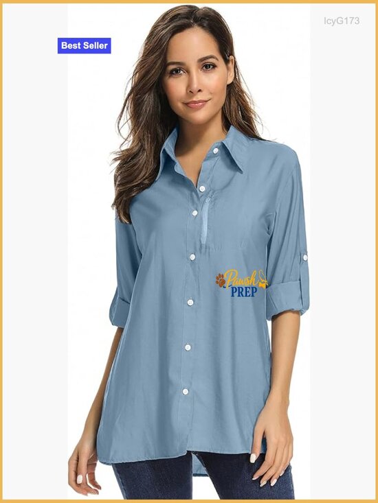 Tops - UPF 50 Long Sleeve Quick Dry Active Shirt for Hiking Fishing Travel